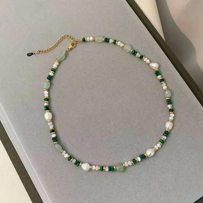 耳饰+项链戴出温柔高级感AG真人app9款水彩色(图9)